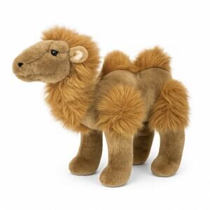 Vintage Plush Camel Stuffed Animal 18” Brown Two Hump Soft Toy